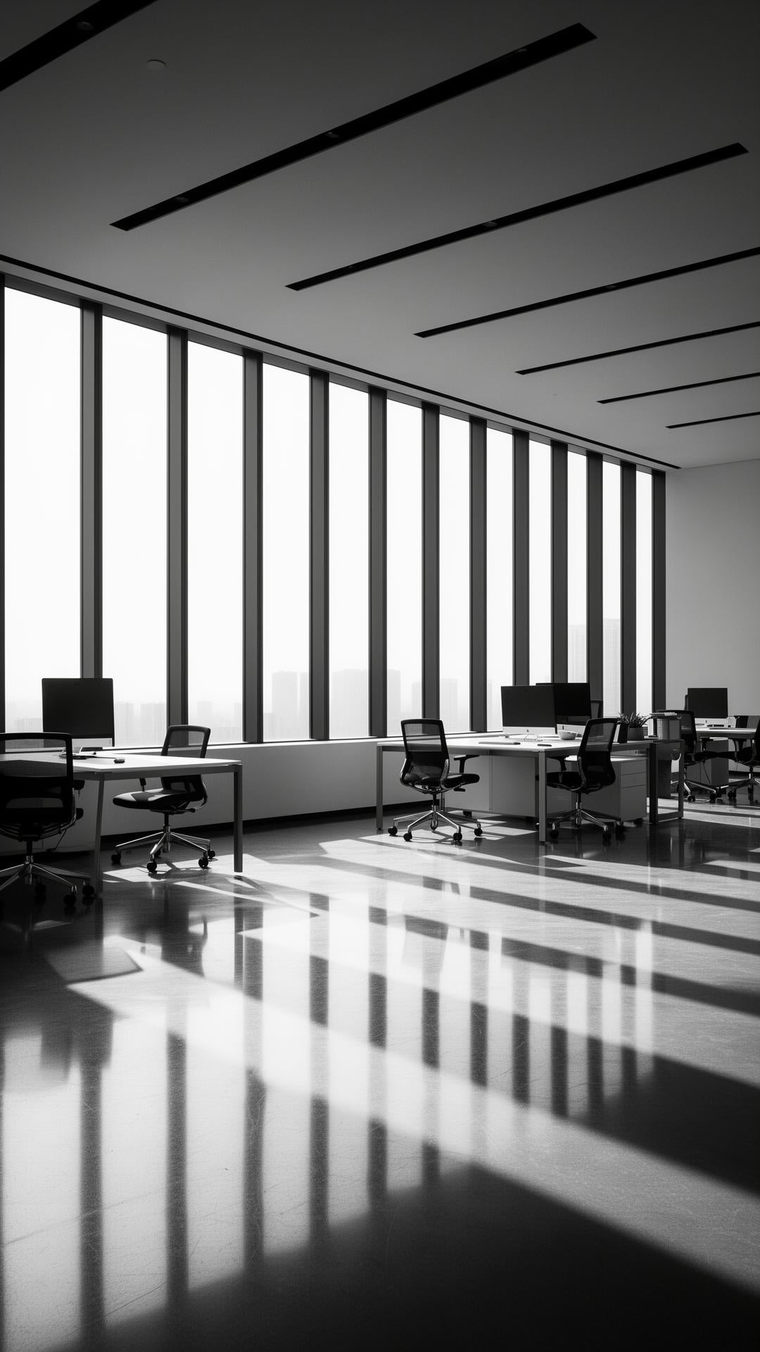 Pristine modern office interior cleaned by Zero Trace